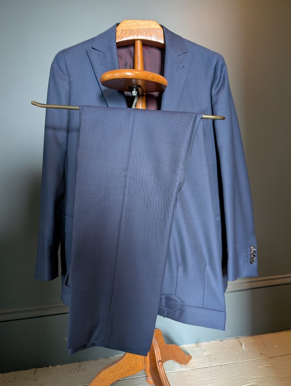 Birdseye Navy Suit